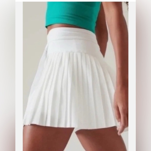 Athleta White Pleated Golf Tennis Pickleball Skort White Size XS - Picture 2 of 8